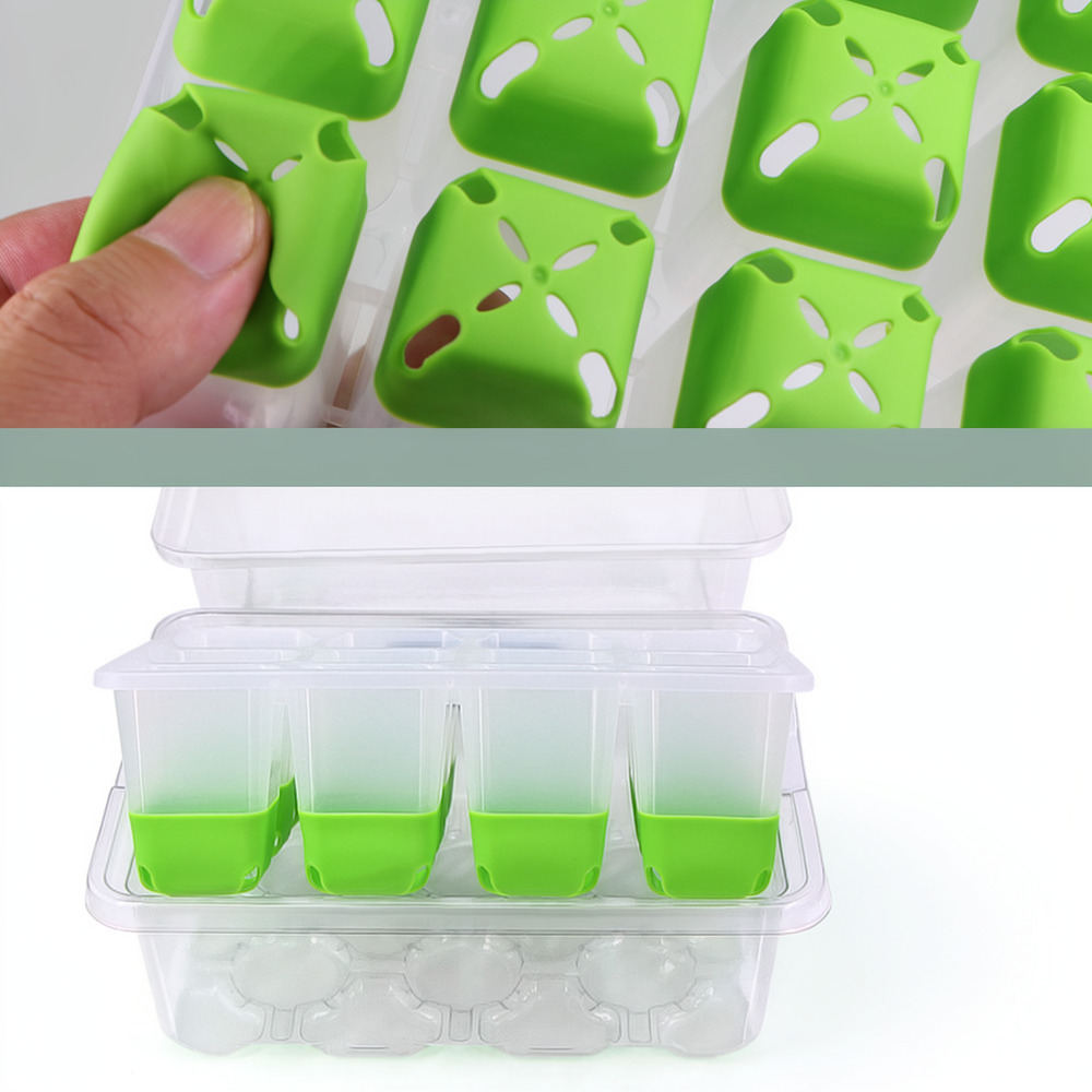 Indoor Garden Kit - Caixa de sementes reutilizável em silicone,