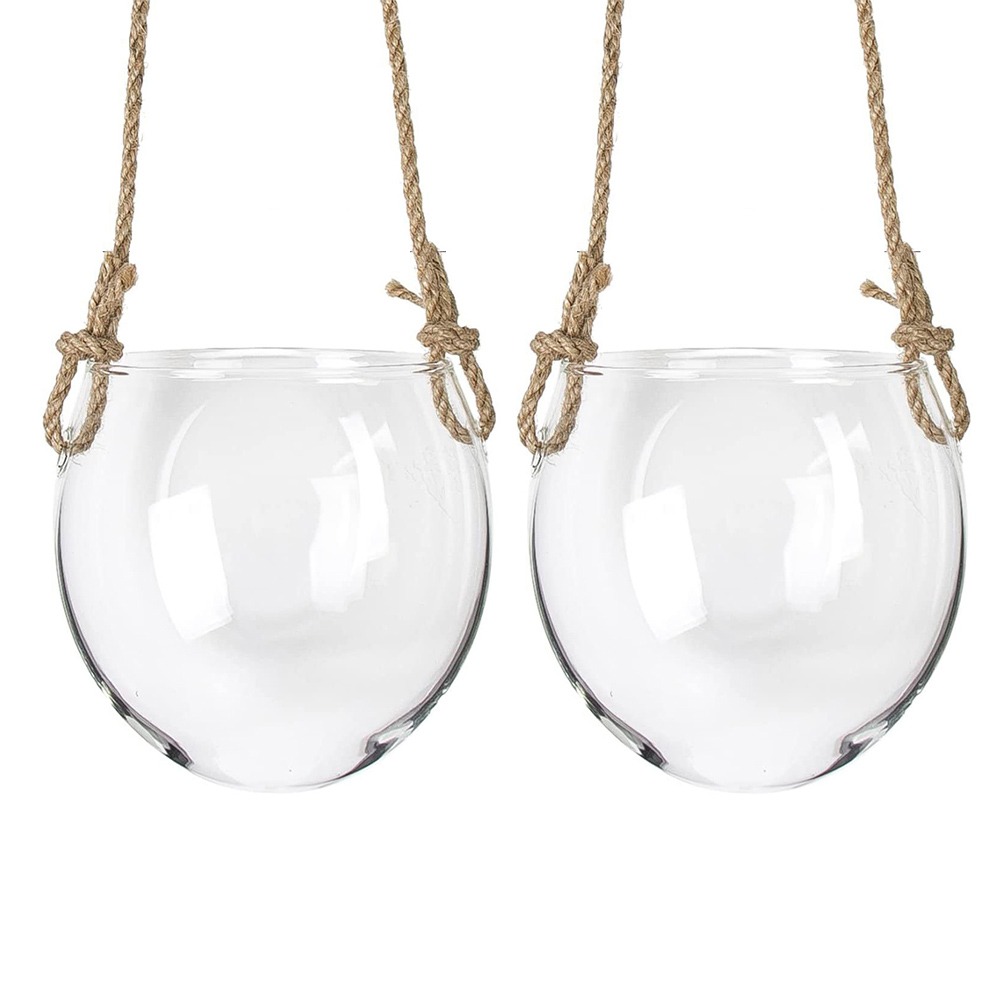 Hydroponic Grow Pod - Vaso Hidropônico Transparente Suspenso de Vidro,
