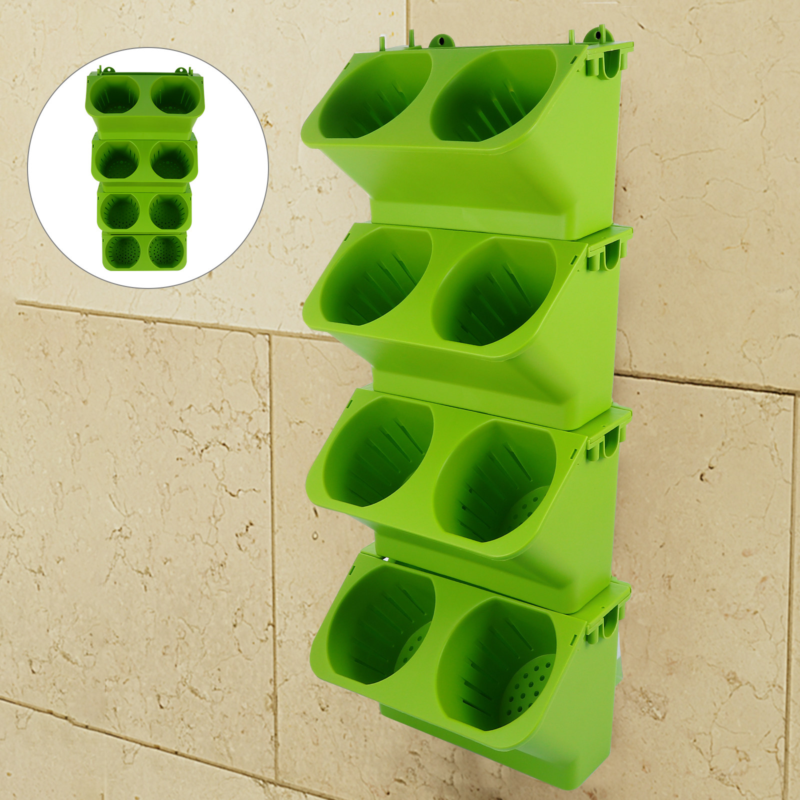 Conjunto de 4 Vasos Verticais  - Self Watering Planter avaliação e preço