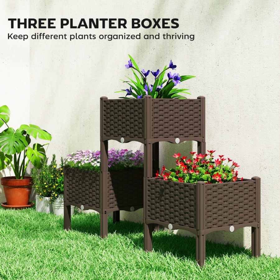 Canteiro elevado de plástico c - Self Watering Planter avaliação e preço