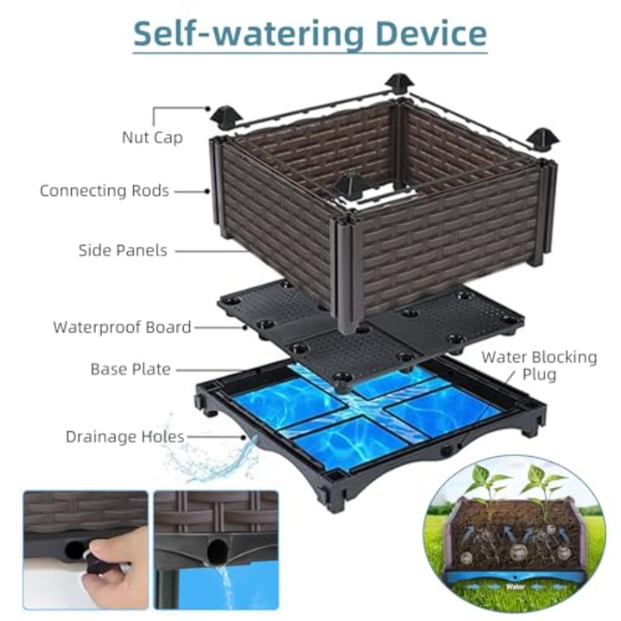 Jardineira elevada autoirrigáv - Self Watering Planter avaliação e preço