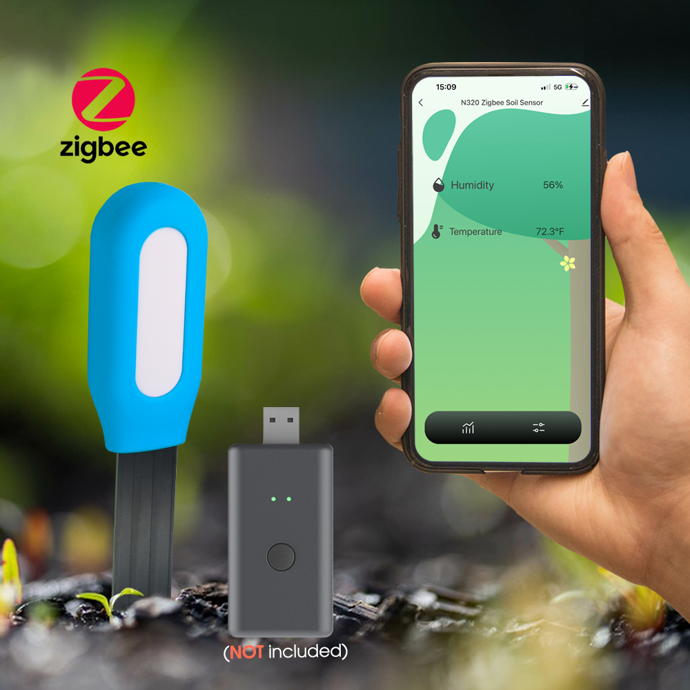1 pçs tuya zigbee sensor de so - Plant Sensor avaliação e preço
