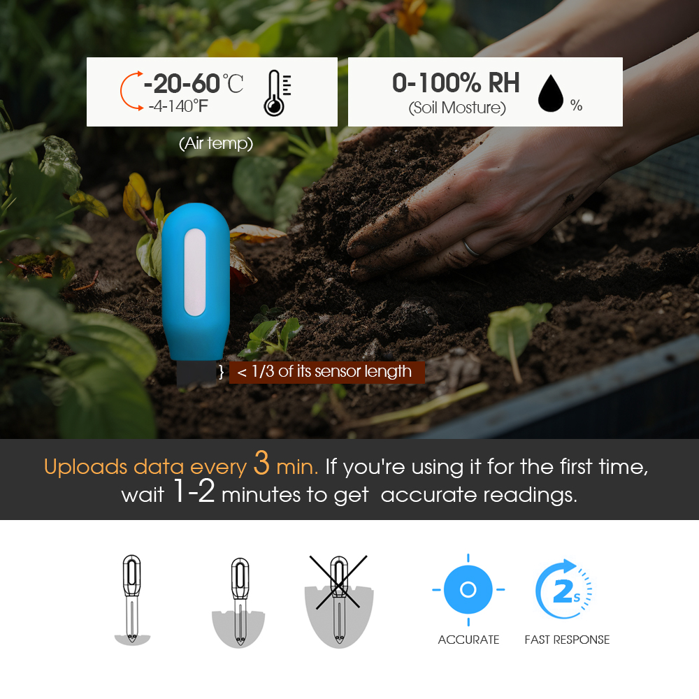1 pçs tuya zigbee sensor de so - Plant Sensor avaliação e preço
