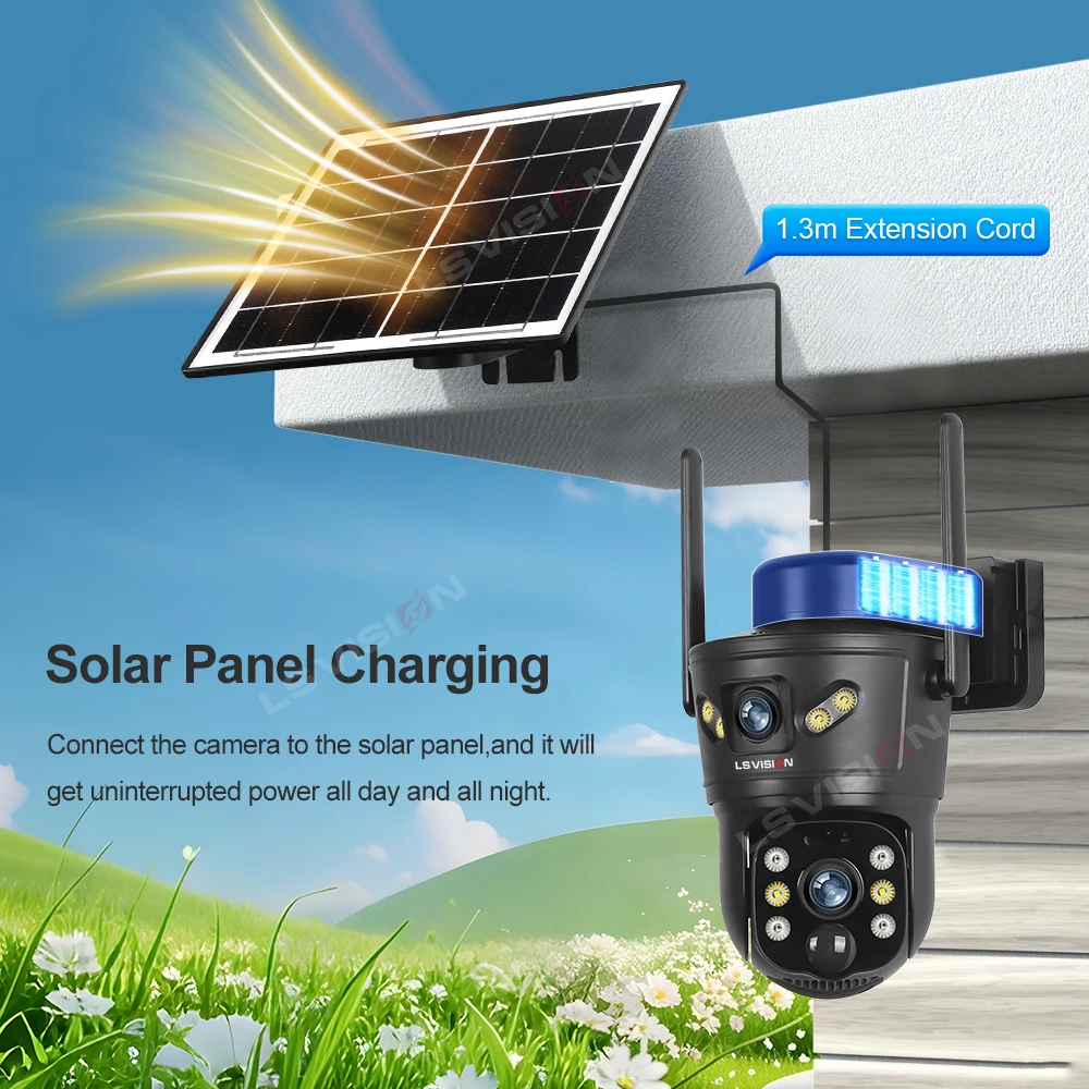 Ls vision 8mp 4g câmera solar  - Garden Camera avaliação e preço