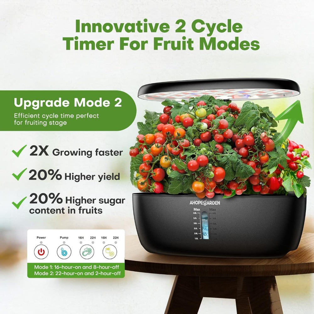 Jardim Hidropônico de 12 Vasos - Indoor Garden Kit avaliação e preço